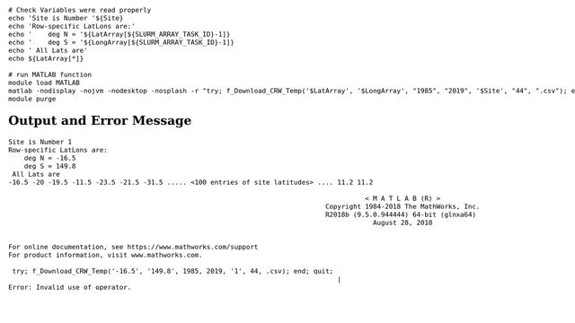 Unix & Linux: Pass Array Variable to MATLAB Function in Bash смотреть онлайн