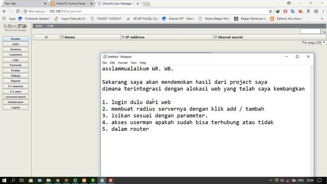 Testing Aplikasi Mikrotik Fitur Radius смотреть онлайн