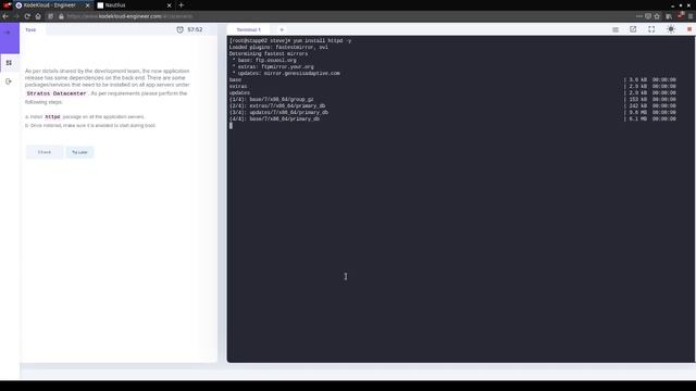 KodeKloud Engineer: Linux Services смотреть онлайн