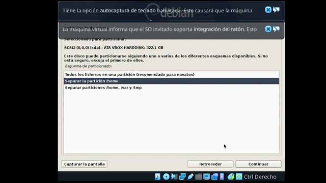 Instalando linux Debian 10 en Virtual Box, distribución madre de Ubuntu. смотреть онлайн