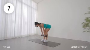 GET TONED LOWER BODY! 20 Min Dumbbell Workout 🔥Booty & LegsㅣNo Repeat, No Jumping, Home Workout