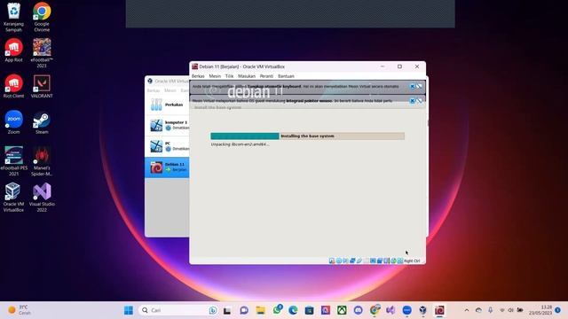 Instalasi OS Debian 11 di VirtualBox смотреть онлайн