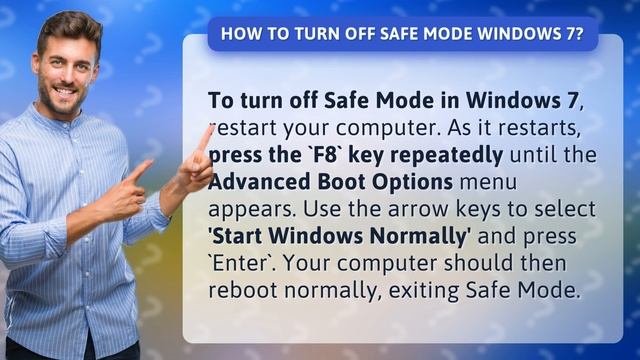 How to turn off Safe Mode Windows 7? смотреть онлайн