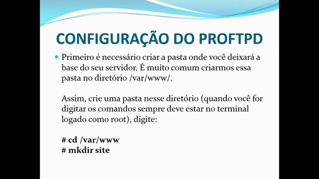 INSTALAÇÃO E CONFIGURAÇÃO DO PROFTPD смотреть онлайн