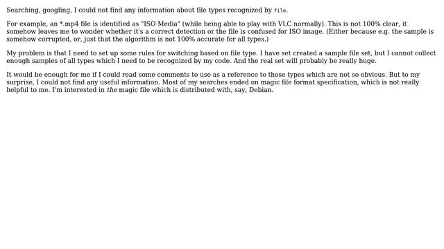 How to find human-readable information about file types recognized by `file`? (2 Solutions!!) смотреть онлайн