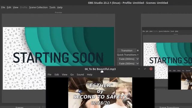 "To Be Beautiful" by Second to Safety on my Linux Mint Desktop Environment [Dark Mode] смотреть онлайн