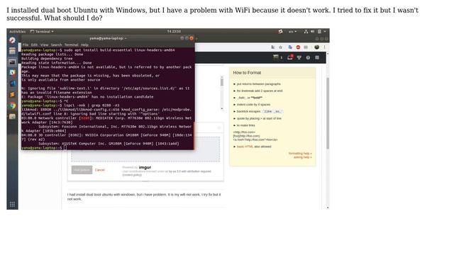 Ubuntu: Wifi Adapter Not Found, Ubuntu