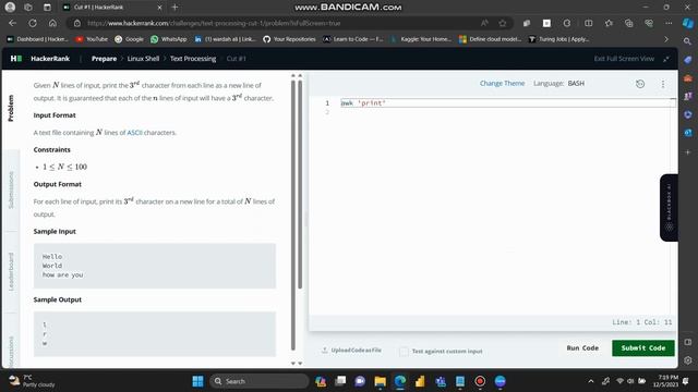 HackerRank | Linux Bash Day 5 | Text Processing | Cut #1 смотреть онлайн