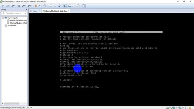 Konfigurasi Debian 6 SSH dan SFTP Administrasi Jaringan смотреть онлайн