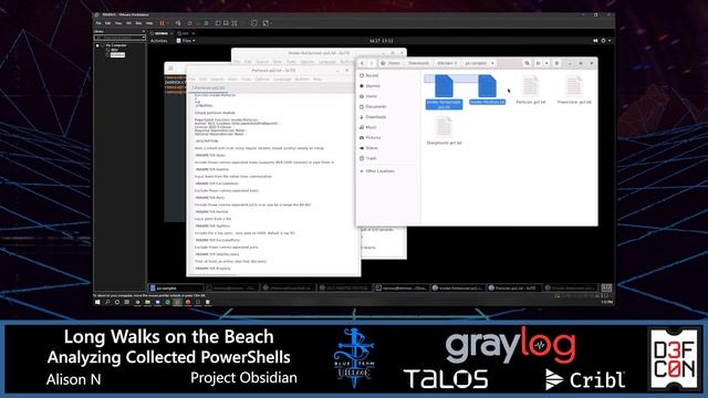 REM: Long Walks On The Beach: Analyzing Collected PowerShells (DEF CON 30, Project Obsidian) смотреть онлайн