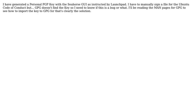 Ubuntu: Do Seahorse and GPG terminal program work standalone? смотреть онлайн