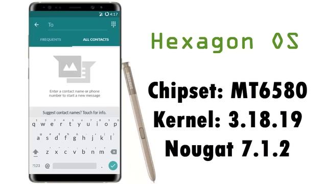 [MT6580] HEXAGON OS ROM Kernel 3.18.19+ Nougat 7.1.2 смотреть онлайн
