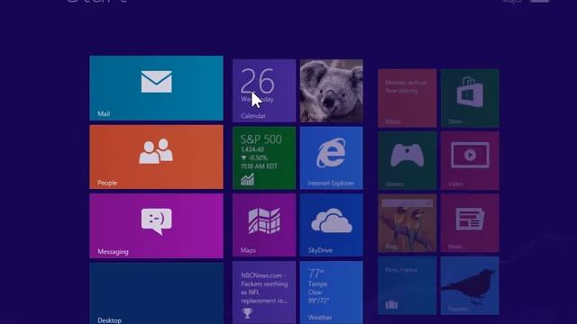 Windows 8 Desktop Version Access the Calendar App смотреть онлайн