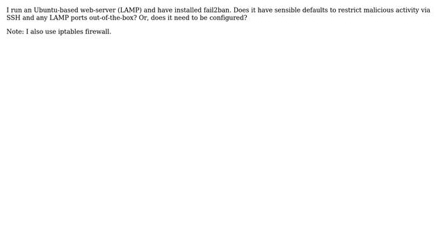 DevOps & SysAdmins: fail2ban on Ubuntu (defaults okay?) смотреть онлайн