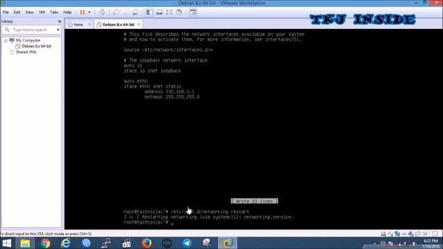 Tutorial Konfigurasi IP Address di Debian 8.6.0 смотреть онлайн