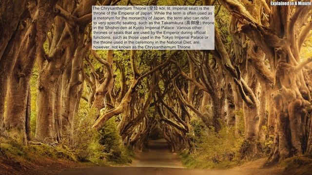 The Chrysanthemum Throne (皇位 Kōi Lit Imperial Seat) Is The Throne Of The Emperor Of Japan While