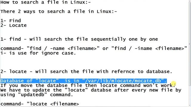 How to search a file in Linux part-22 смотреть онлайн