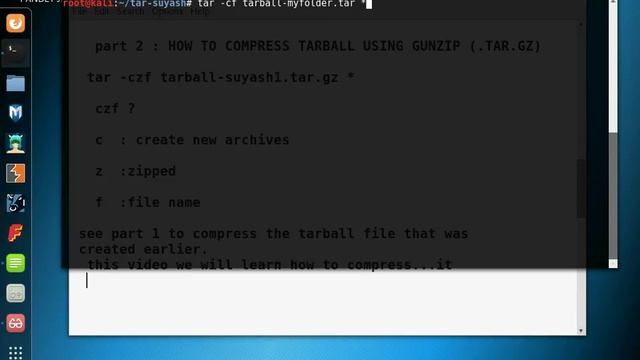 gunzip to compress tarball file using linux commands смотреть онлайн