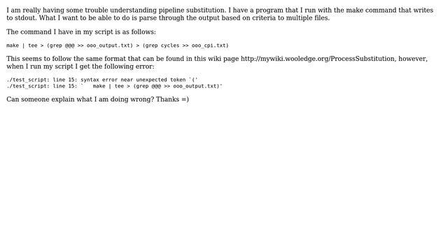 Unix & Linux: Syntax of process substitution смотреть онлайн