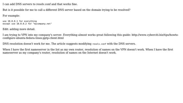 How can I set up Linux to use a different DNS server for a certain domain? (2 Solutions!!) смотреть онлайн