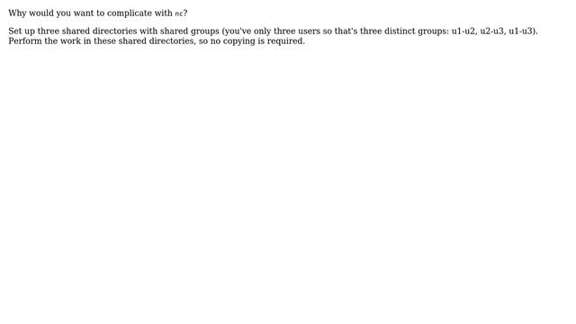 Sharing files/data in Linux between local users, without them knowing each others passwords смотреть онлайн