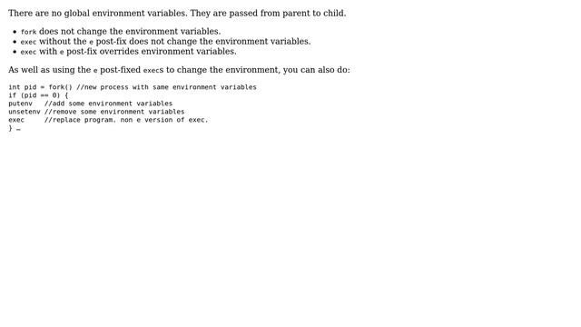 Question about global environment variables and fork() & exec() (2 Solutions!!) смотреть онлайн