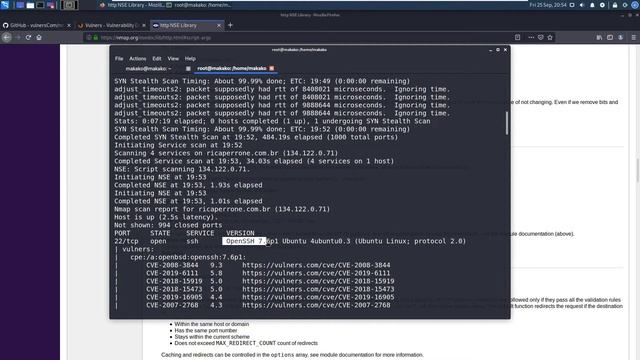 NMAP SCRIPT (NSE) VULNERS - VULNERABILITY SCAN + KALI LINUX 2020.3 [Tutorial Educacional] смотреть онлайн