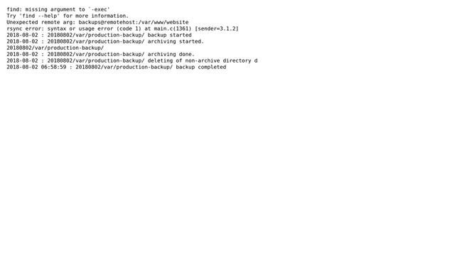 Unix & Linux: sshpass and find error in bash backup script смотреть онлайн