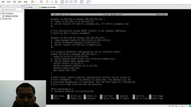 KONFIGURASI DHCP SERVER DEBIAN 9 смотреть онлайн