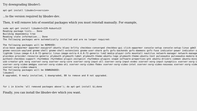 Ubuntu: Can't install libudev-dev on Ubuntu 16.04 (2 Solutions!!) смотреть онлайн