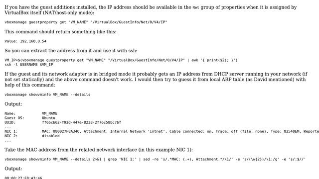 DevOps & SysAdmins: Connect via SSH to VirtualBox guest VM without knowing IP address смотреть онлайн