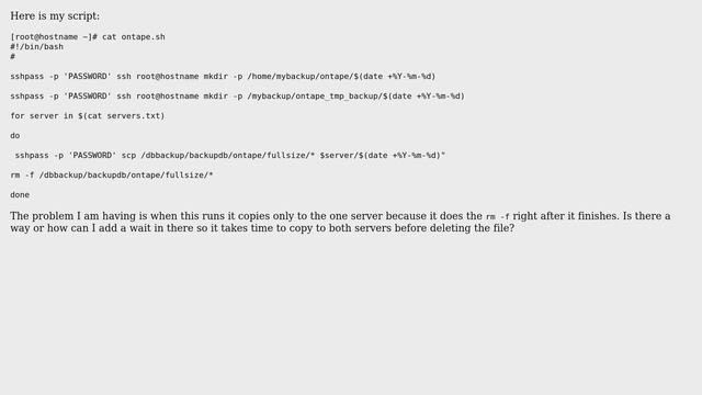 Unix & Linux: rm -f in a script (2 Solutions!!) смотреть онлайн