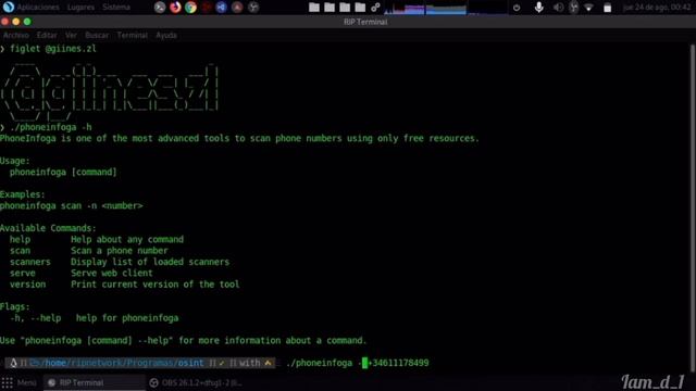 find infos on phone numbers with phoneinfoga #ethicalhacking #osint смотреть онлайн