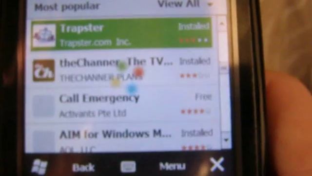 Windows Mobile 6.5 market place смотреть онлайн