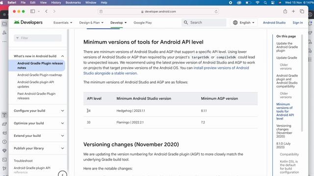 How to fix "We recommend using a newer Android Gradle plugin to use compileSdk = 34" смотреть онлайн