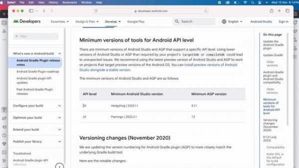 How to fix "We recommend using a newer Android Gradle plugin to use compileSdk = 34"