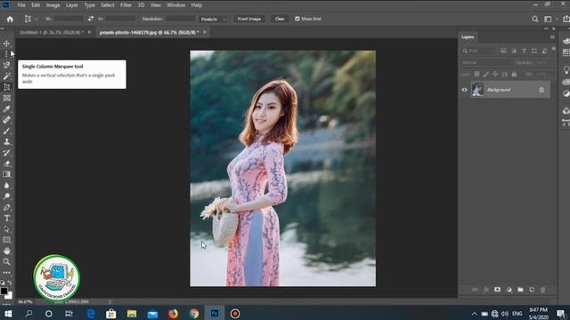 06- How to use crop tools in adobe Photosho (Khmer). смотреть онлайн