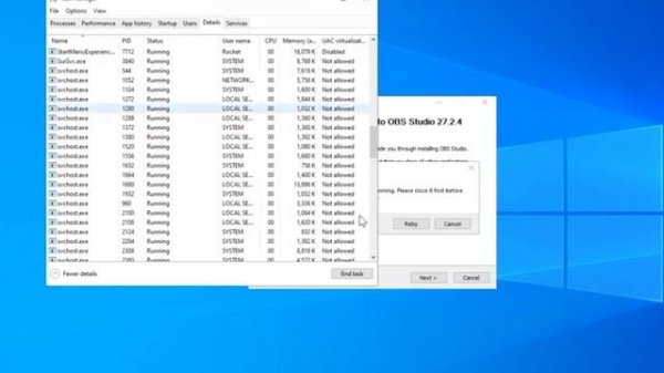 OBS Studio is already running? Fixed
