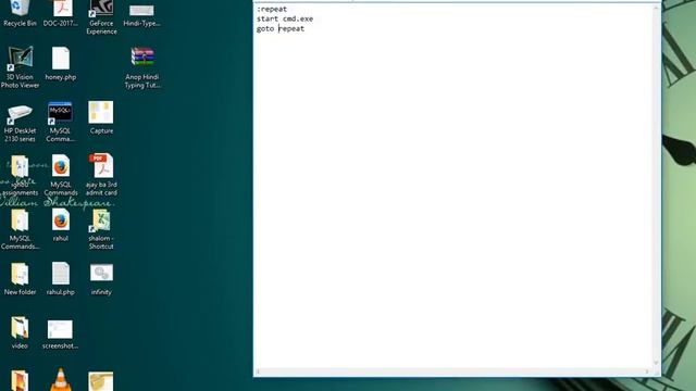 how to crash windows by a infinity script смотреть онлайн