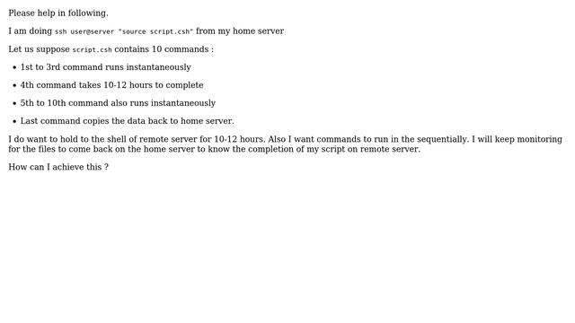 Unix & Linux: ssh command in background смотреть онлайн