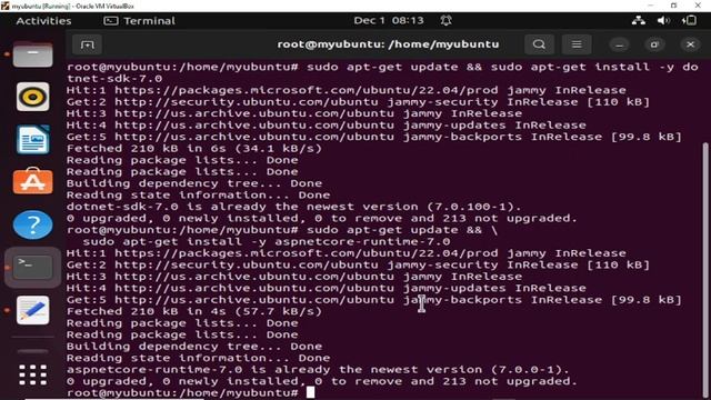 DotNet 7.0 installation stpes in Ubuntu 22 04 Operating System смотреть онлайн