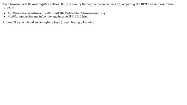 Which registry keys need to be edited to change the default browser? (4 Solutions!!) смотреть онлайн