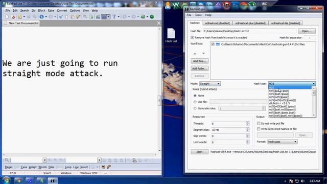 Hashcat GUI v0.4.4 (Tutorial) смотреть онлайн