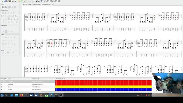 Six Feet Under / Animal Instinct - played on Fedora 37 with TuxGuitar and Guitarix смотреть онлайн