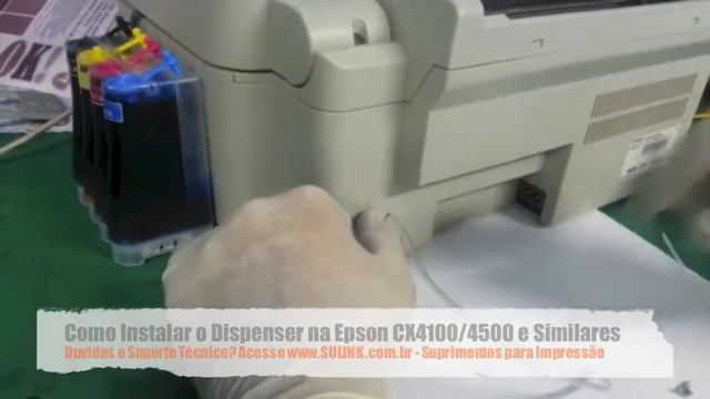 Como Instalar Dispenser na Epson CX4100 e CX4500 - SULINK смотреть онлайн