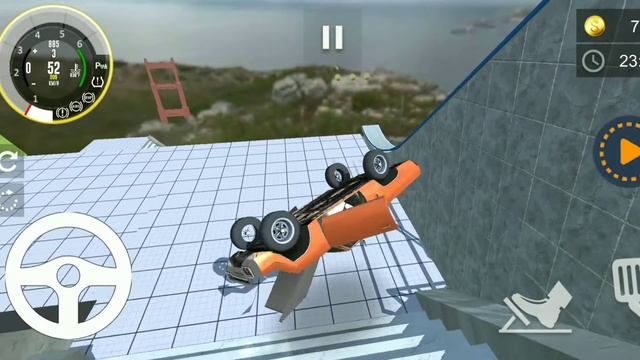 Car vs Stairs | BeamNG Drive on Android | BeamNG Mobile смотреть онлайн