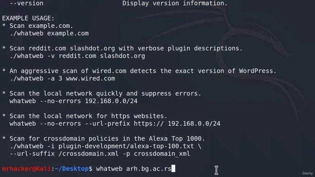 Whatweb Stealthy Scan смотреть онлайн