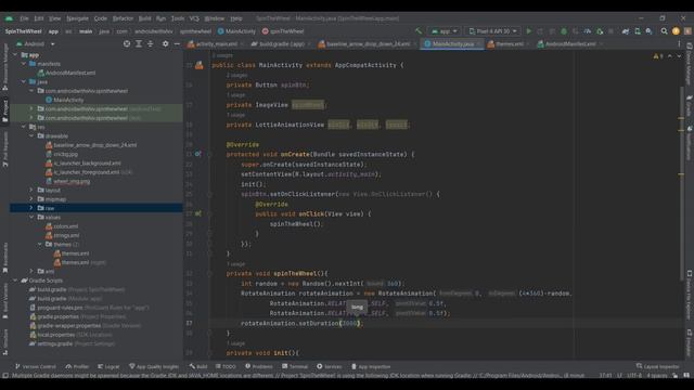 How to Add a Spinner Wheel in Android Studio | With LottieAnimation | JAVA | 2024 смотреть онлайн