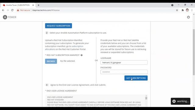 Ansible Tower 2 - LICENSE ACTIVATION смотреть онлайн