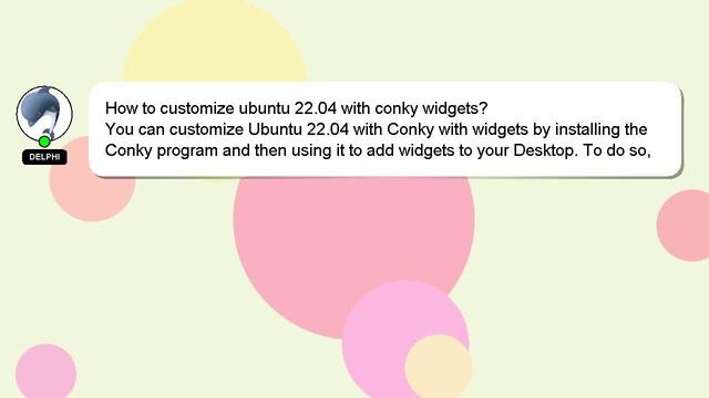 How to customize ubuntu 2204 with conky widgets? смотреть онлайн